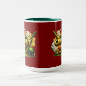 Cricket Gouden Embleem Sport Geïnspireerde Combo M Mok (Midden)