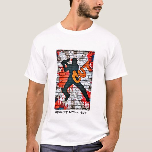 Cricket Graffiti - cut T-shirt (Voorkant)