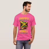 Cricket, Happy Independence Day Jamaica Est. 6e A T-shirt (Voorkant volledig)