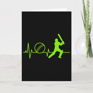 Cricket Hartslag T-shirt Pols Tsman-ontwerp voor s Kaart