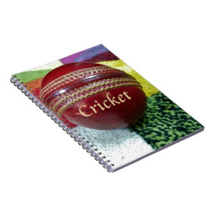 Cricket het spel dat we graag spelen, eten, slapen notitieboek