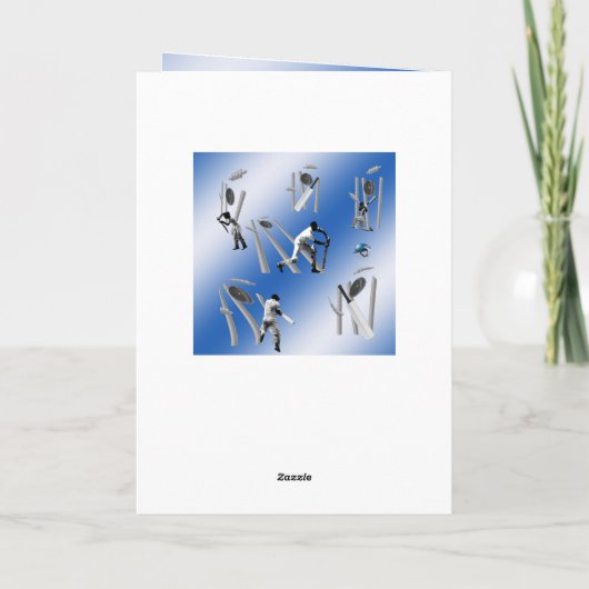 Cricket Het Spel, Verjaardag Kaart (Achterkant)