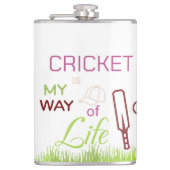 Cricket in my life heupfles (Voorkant)
