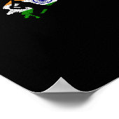 Cricket India Flag Jersey Vintage Gift  Poster (Hoek)