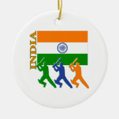 Cricket India Keramisch Ornament (Voorkant)