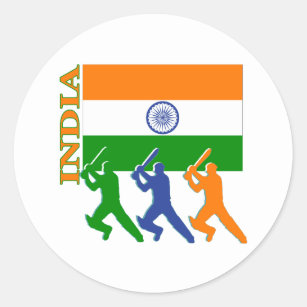 Cricket India Ronde Sticker