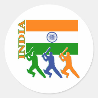 cricket india ronde sticker