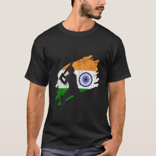 Cricket India Vlag Jersey Gift T-shirt