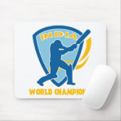 cricket india wereldkampioen batsman muismat (Met muis)
