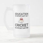 CRICKET IS BELANGRIJK MATGLAS BIERPUL (Links)