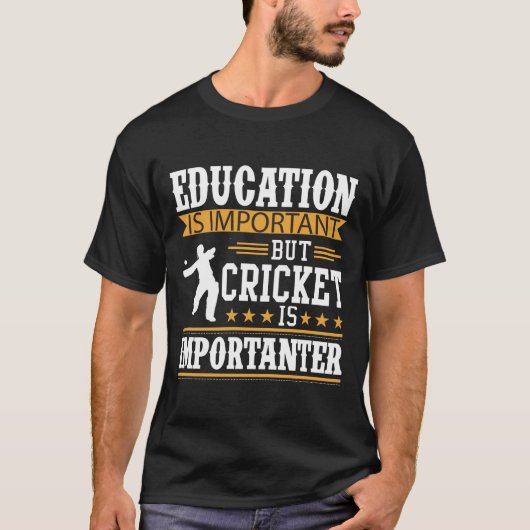 cricket is belangrijk t-shirt (Voorkant)