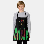 Cricket is het woord, Kinder full print Schort (Gedragen)