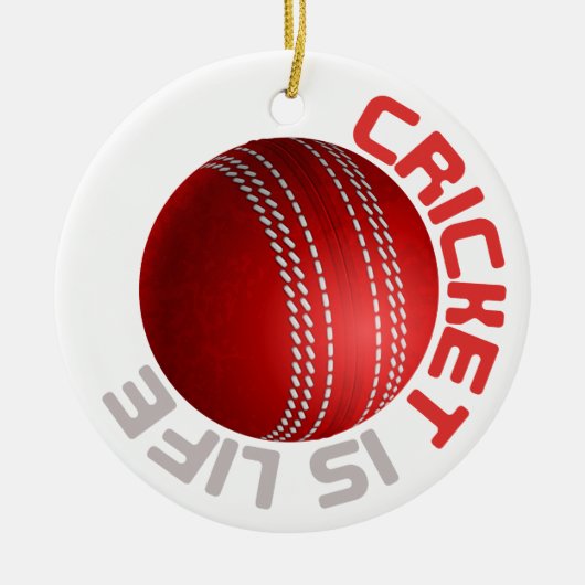 Cricket is levensecht keramisch ornament (Voorkant)
