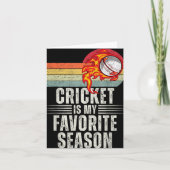 Cricket Is Mijn Favoriete Seizoen Kaart (Voorkant)