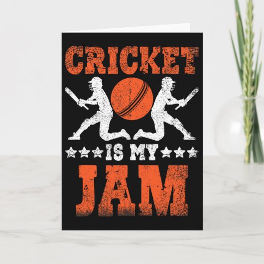 Cricket Is My Jam Cricket Kaart (Voorkant)