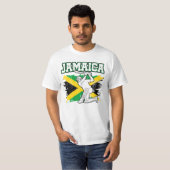  Cricket Jamaica Flag T-shirt Jamaicaans (Voorkant volledig)