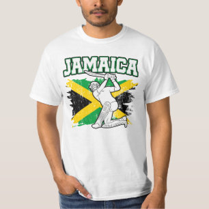  Cricket Jamaica Flag T-shirt Jamaicaans