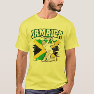  Cricket Jamaica Vlag Jamaicaans T-shirt