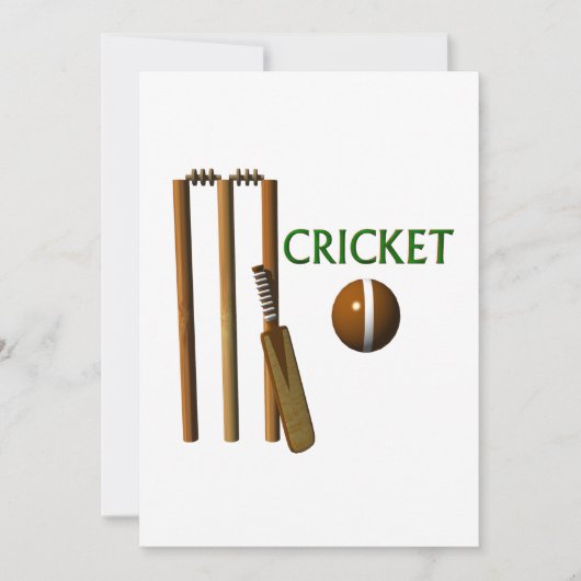 Cricket Kaart (Voorkant)