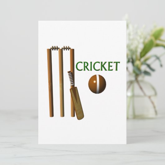 Cricket Kaart (Staand voorkant)