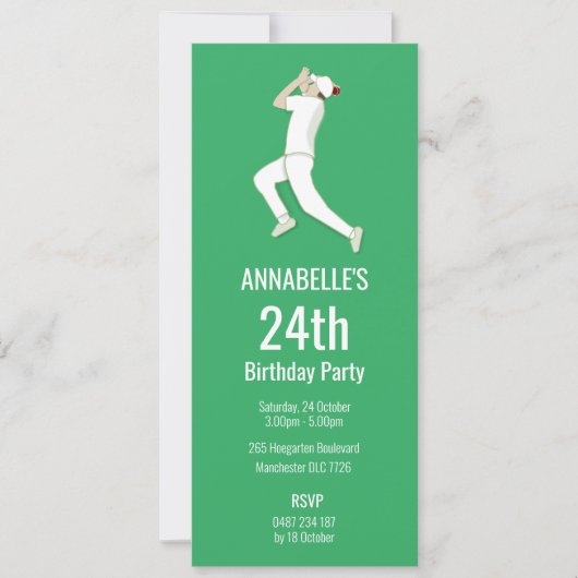 Cricket Kaart (Voorkant)