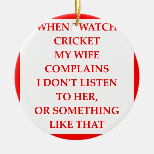 CRICKET KERAMISCH ORNAMENT (Voorkant)