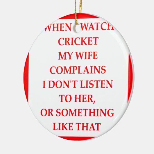 CRICKET KERAMISCH ORNAMENT (Links)