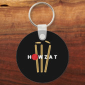 Cricket Ll Wickets Bowler Grappig Uit Schreeuwende Sleutelhanger (Voorkant)