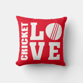 Cricket Love Red Kussen