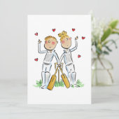 Cricket Lovers Kaart (Staand voorkant)