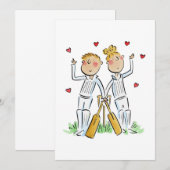 Cricket Lovers Kaart (Voorkant / Achterkant)