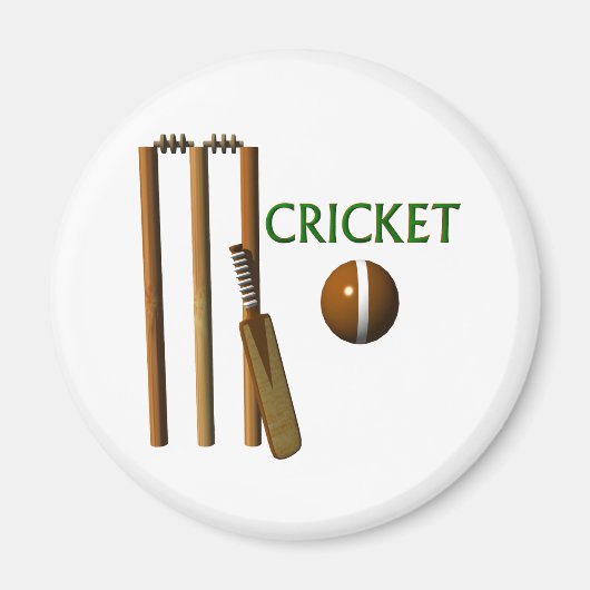 Cricket Magneet (Voorkant)