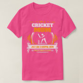 Cricket Mam met kerstcadeautjes of Cadeau op een d T-shirt (Design voorkant)