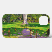 Cricket match Botanische tuinen Dominica Case-Mate iPhone Case (Achterkant (horizontaal))