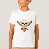 Cricket met cricket bat t-shirt (Voorkant)