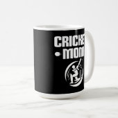 Cricket Mom Cricket Son Cricket Lover Moeder Koffiemok (Voorkant rechts)