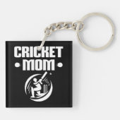 Cricket Mom Cricket Son Cricket Lover Moeder Sleutelhanger (Achterkant)