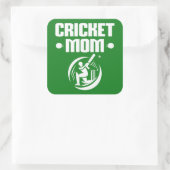 Cricket Mom Cricket Son Cricket Lover Moeder Vierkante Sticker (Tas)