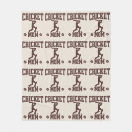 Cricket Mom Sportliefhebber Cricket Lover Moeder Fleece Deken