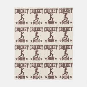 Cricket Mom Sportliefhebber Cricket Lover Moeder Fleece Deken