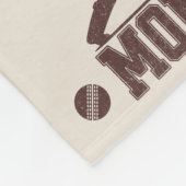 Cricket Mom Sportliefhebber Cricket Lover Moeder Fleece Deken (Hoek)