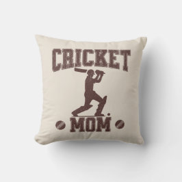 Cricket Mom Sportliefhebber Cricket Lover Moeder Kussen