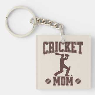 Cricket Mom Sportliefhebber Cricket Lover Moeder Sleutelhanger