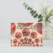 Cricket My Life I love Cricket sport Briefkaarten (Staand voorkant)