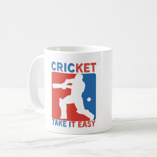 CRICKET NEEM HET EENVOUDIG - CRICKET LOVER KOFFIEMOK (Voorkant links)