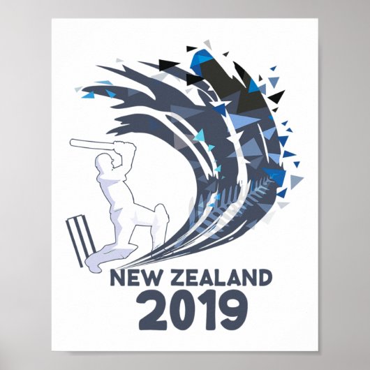 Cricket Nieuw-Zeeland  Poster (Voorkant)