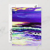 Cricket Night Zee Cricket Diane Ocean Art Briefkaart (Voorkant / Achterkant)