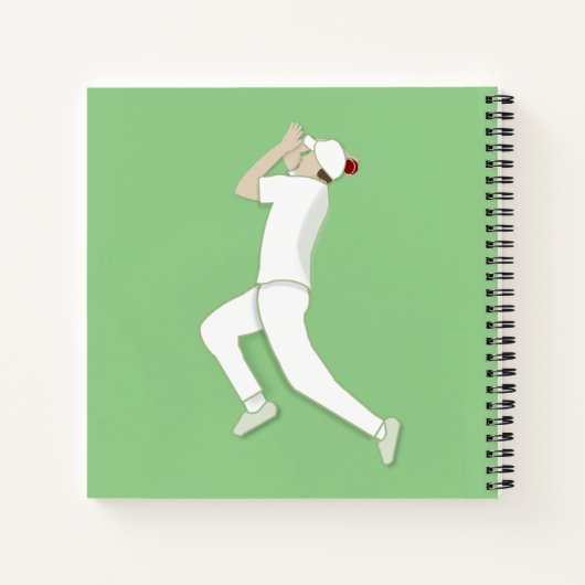 Cricket Notitieboek (Achterkant)