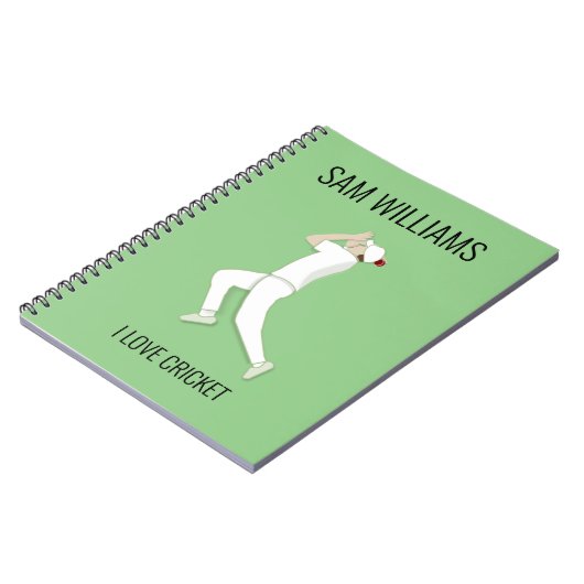 Cricket Notitieboek (Linkerzijde)