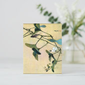 Cricket on a Vine Japans Woodblock Art Ukiyo-E Briefkaart (Staand voorkant)